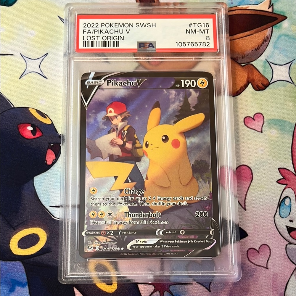 Pokemon Pikachu V Card - Black and Yellow